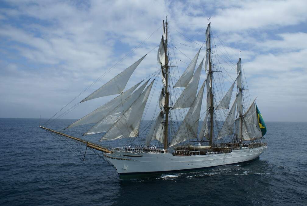 Navio 'Cisne Branco' — Foto: Marinha do Brasil/Divulgação