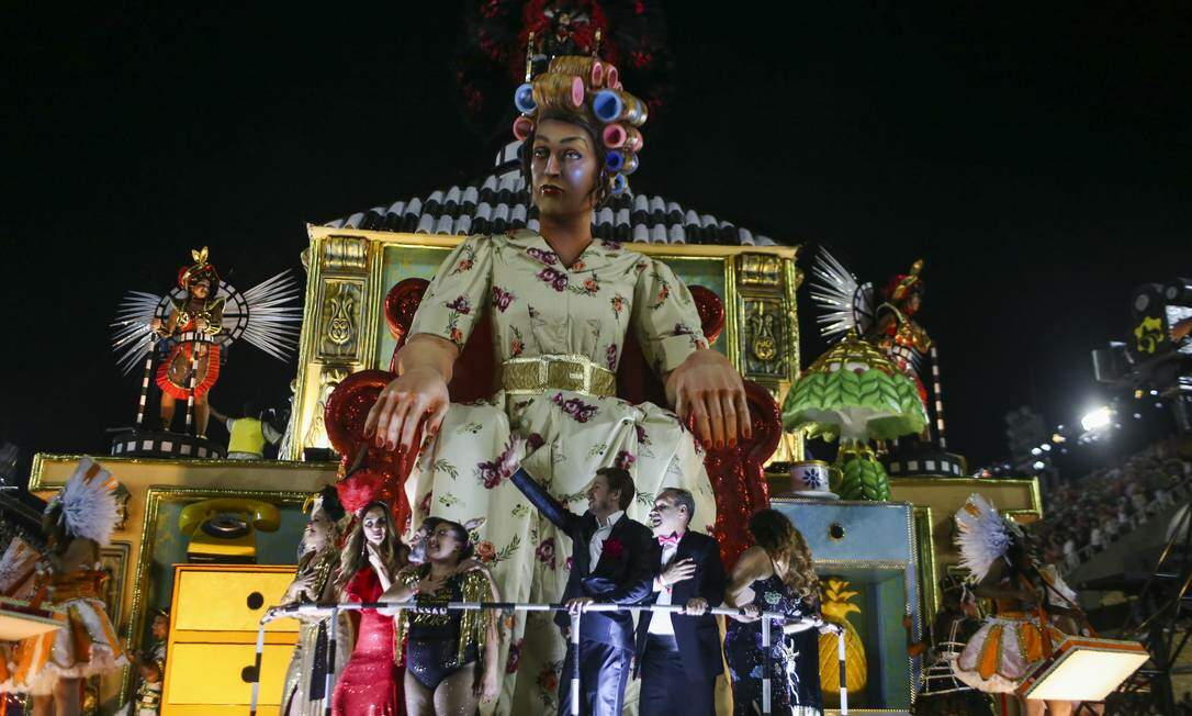 São Clemente: homenagem ao ator e humorista Paulo Gustavo Foto: Guito Moreto / Agência O Globo