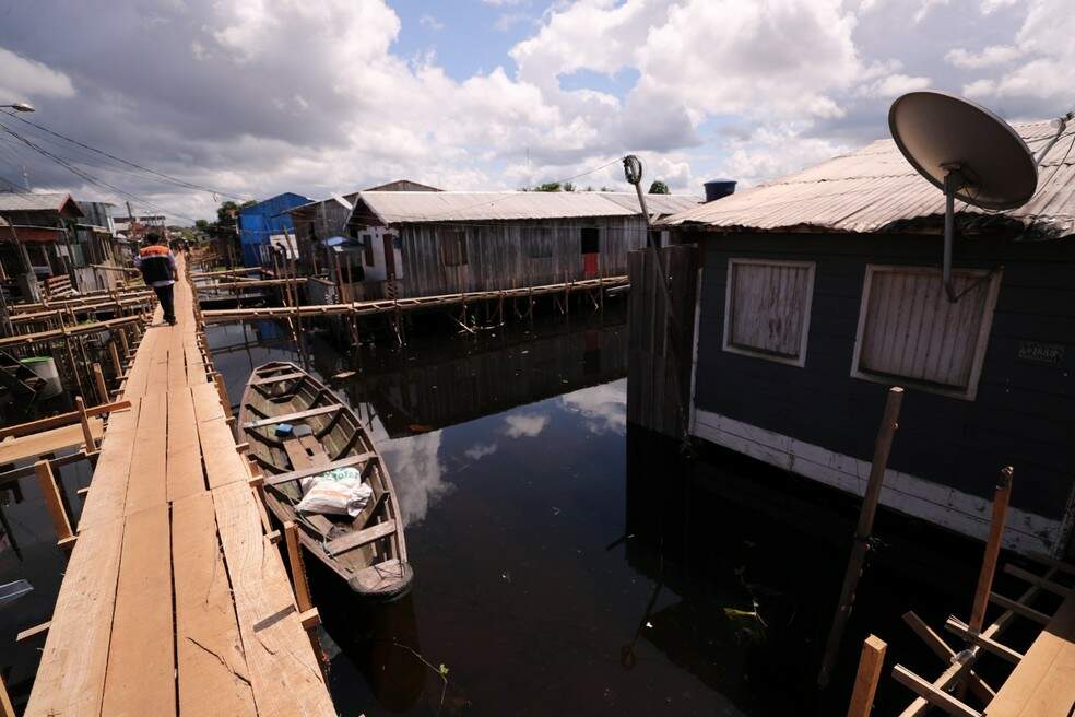 Cheia de 2022 em Manacapuru  — Foto: Lucas Silva/Secom