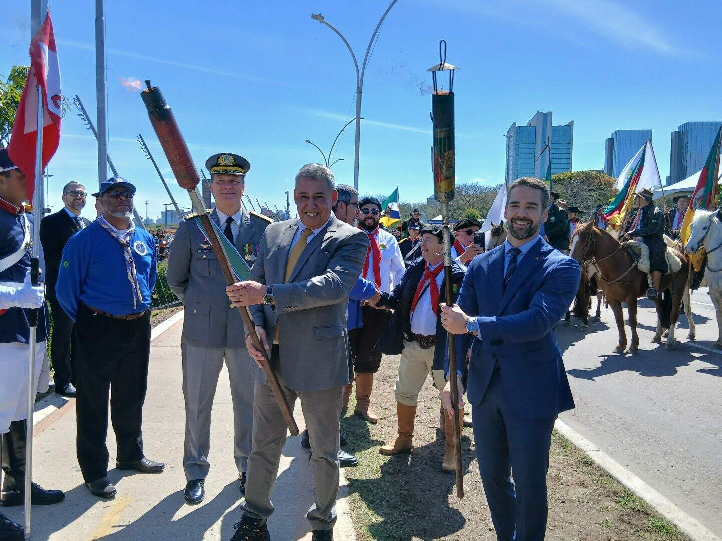 quando a chama do 7 setembro se extingue e o 20 de setembro se acende